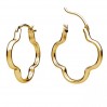 Clover Leverback Earrings, Earring Findings, BZO OWS-00613 2,7x25 mm