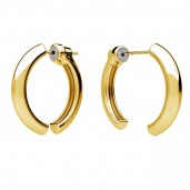 Earrings, Silver Jewelry, KLS OWS-00640 4x23,5 mm