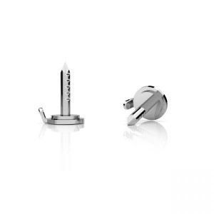 Korvakorutapit, korvakoruosat, hopeakorut, OWS 00625 4,7x7,5 mm Korvakorutapit, korvakoruosat, hopeakorut, OWS 00625 4,7x7,5 mm