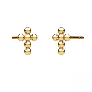 Risti-korvakorut, hopeakorut, KLS ODL-01474 5,7x7,5 mm