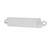 Angel Rectangle Pendant, Engraving or Sew-on, Silver Jewelry, LKM-3384 - 0,50 5x23,9 mm