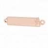 Angel Rectangle Pendant, Engraving or Sew-on, Silver Jewelry, LKM-3384 - 0,50 5x23,9 mm