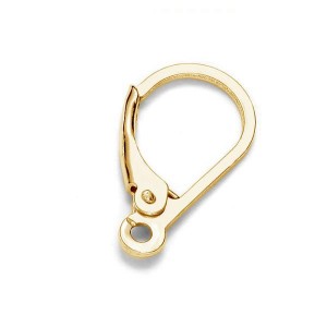 Korvakorukoukku, korvakoruosat, 14K Gold AU 585, GBA 19 10x16 mm Korvakorukoukku, korvakoruosat, 14K Gold AU 585, GBA 19 10x16 mm