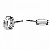 Earrings, Silver Jewelry, KLS ODL-01489 2,8x7 mm