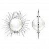 Sun Pendant, Silver Jewelry, ODL-01468 17,6x18 mm ver.2