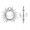 Sun Pendant, Silver Jewelry, ODL-01468 17,6x18 mm ver.2