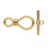 Infinity Toggle Clasp, Jewelry Findings, ZAM 13 SET ODL-01494 5,8x24,9 mm