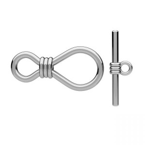 Infinity Toggle Clasp, Jewelry Findings, ZAM 13 SET ODL-01494 5,8x24,9 mm Infinity Toggle Clasp, Jewelry Findings, ZAM 13 SET ODL-01494 5,8x24,9 mm