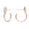 Käärme korvakorut, hopeakorut, KLS ODL-01496 9,8x19 mm