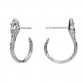 Snake Earrings, Silver Jewelry, Jewelry Findings, KLS ODL-01496 9,8x19 mm