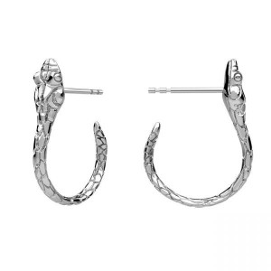 Käärme korvakorut, hopeakorut, KLS ODL-01496 9,8x19 mm Käärme korvakorut, hopeakorut, KLS ODL-01496 9,8x19 mm