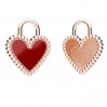 Heart Pendant, Resin Jewelry, Silver Jewelry, CON-1 ODL-01499 15,5x19,6 mm