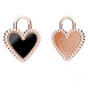 Heart Pendant, Resin Jewelry, Silver Jewelry, CON-1 ODL-01499 15,5x19,6 mm