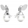 Fee-Anhänger mit 8mm Perle, Silberschmuck, OWS-00700 8x17 mm ver.2