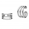 Ohrstulpe, Silberschmuck, Schmuckteile, Ohrringe, KLN OWS-00727 6,3x12,5 mm