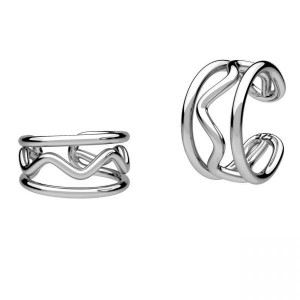 Korvakoru, hopeakorut, koruosat, KLN OWS-00728 6,5x12,5 mm