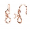Schlangen-Ohrringe, Silberschmuck, BO 74 OWS-00455 6,5x20,5 mm