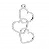 Herz-Anhänger, Silberschmuck, LKM-3399 - 0,50 11,6x19 mm