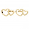 Herz-Ohrstecker, 14K Gold 585, Goldschmuck, KLS LKZ14K-50287 - 0,30 5,7x10 mm