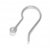 Ear Wires, Earring Findings, BO 75 0,7x9x17 mm