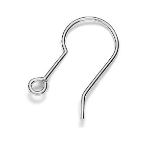 Ear Wires, Earring Findings, BO 75 0,7x9x17 mm