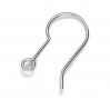 Ear Wires, Earring Findings, BO 75 0,7x9x17 mm