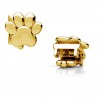 Hundepfote für Wechselring, Silberschmuck, Schmuckteile, OWS-00528 6,3x7 mm