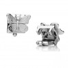 Schmetterling für Wechselring, Silberschmuck, Schmuckteile, OWS-00529 5,5x6,5 mm
