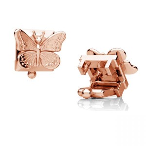 Schmetterling für Wechselring, Silberschmuck, Schmuckteile, OWS-00529 5,5x6,5 mm