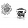 Sonnenblume für Wechselring, Silberschmuck, Schmuckteile, OWS-00584 6,7x6,8 mm