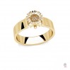 Sonnenblume für Wechselring, Silberschmuck, Schmuckteile, OWS-00584 6,7x6,8 mm