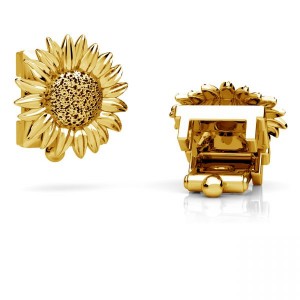 Sonnenblume für Wechselring, Silberschmuck, Schmuckteile, OWS-00584 6,7x6,8 mm