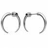 Reißzähne Ohrstecker, Silberschmuck, KLS OWS-00795 2,7x19 mm