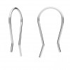 Ear Wires, Earring Findings, BO 76 0,8x11,5x21,5 mm
