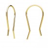 Ear Wires, Earring Findings, BO 76 0,8x11,5x21,5 mm
