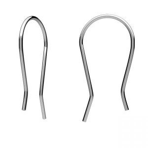 Ohrhaken, Ohrringteile, Schmuckteile, BO 76 0,8x11,5x21,5 mm