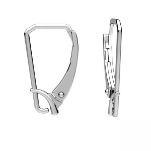 Ohrhaken Klapp Brisuren, Ohrringteile, Schmuckteile, BA 40 9,5x16,5 mm
