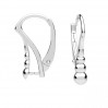 Ohrhaken Klapp Brisuren, Ohrringteile, Schmuckteile, BA 41 11x17,7 mm
