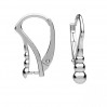 Ohrhaken Klapp Brisuren, Ohrringteile, Schmuckteile, BA 41 11x17,7 mm