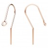 Ear Wires, Earring Findings, BO 77 0,8x12x25 mm
