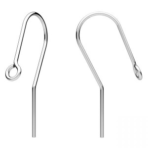 Ear Wires, Earring Findings, BO 77 0,8x12x25 mm
