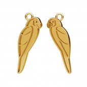 Parrot Pendant, Resin Jewelry, Silver Jewelry, CON-1 OWS-00780 5,8x21,8 mm