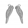 Papagei-Anhänger, Gießharzschmuck, Silberschmuck, CON-1 OWS-00780 5,8x21,8 mm