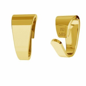 14K 585 Gold Anhängerschlaufe, Schmuckteile, LKZ14K-50038 - 0,30 4x7,7 mm