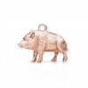 Wild Boar Pendant, Jewelry Findings, CON-1 OWS-00902 7,5x13,2 mm