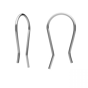 Ohrhaken, Ohrringteile, Schmuckteile, BO 79 0,8x9,5x19,0 mm