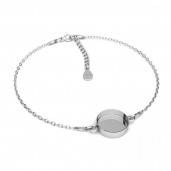 Bracelet with Pendant Base, Resin, Jewelry Findings, A 030 CON 2 FMG-R 2,3x14 mm 18+4 cm