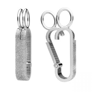 Anhängerschlaufer, Schmuckteile, Silberschmuck, OWS-00848 4x27,65 mm
