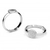 Ring Basis, Verstellbarer, Schmuckteile, Silberschmuck, U-RING 004 G 3,3x7,5 mm