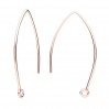 Ear Wires, Earring Findings, BRY 5 0,85x20x38 mm